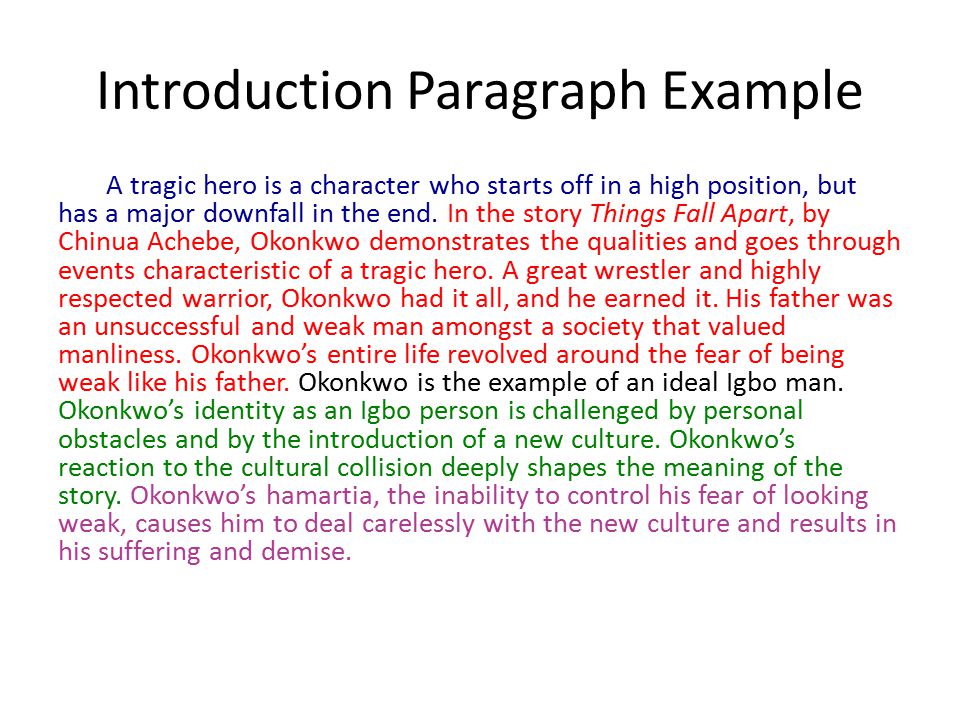 Good thesis introduction paragraph
